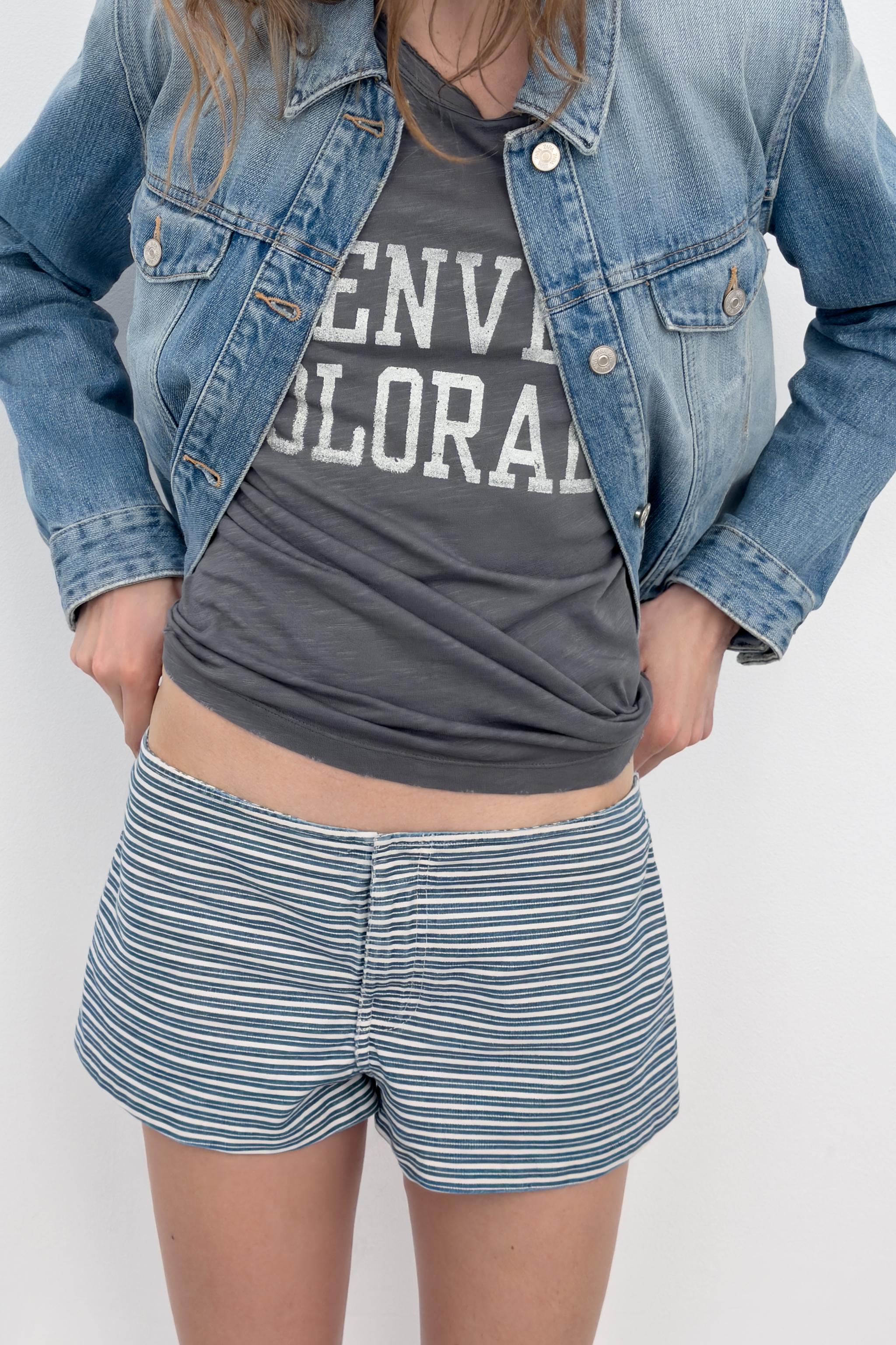 MINI STRIPED SHORTS